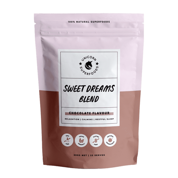 Get the best nights sleep you've ever had with Unicorn Superfoods sweet dream blend