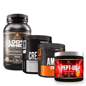 900g Gym Bundle with Pept up Choc Whey