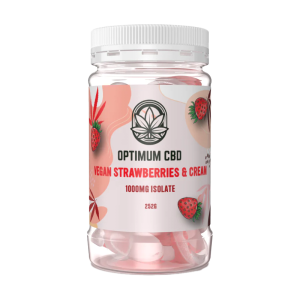 CBD Vegan Strawberries & Cream Gummies