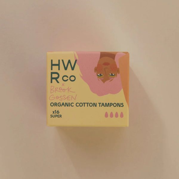 HWRco x Brook Gossen - Organic Cotton Super Tampons - 16 Pack - Image 2