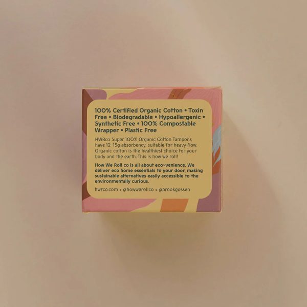 HWRco x Brook Gossen - Organic Cotton Super Tampons - 16 Pack - Image 4