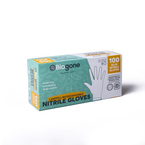 Nitrile Blue Gloves – Biodegradable