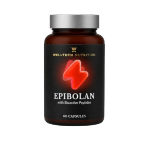 Epibolan training support supplement capsules with plant-derived compounds and bioactive ingredients designed for strength, recovery, and lean physique performance.