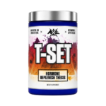 T-Set Axe Laboratories performance supplement capsules with herbal extracts, adaptogens, ZMA complex, and black pepper extract for training performance and recovery support.