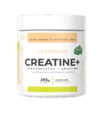 Revitalise Creatine+ Lemon Lime flavour with creatine monohydrate and electrolytes for daily strength, hydration, and performance support