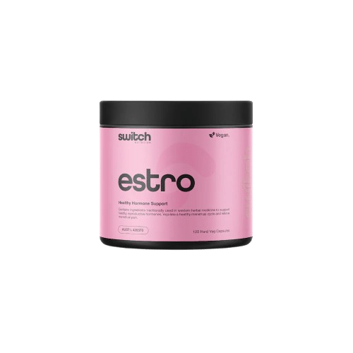 Estro Switch by Switch Nutrition hormone balance supplement capsules bottle