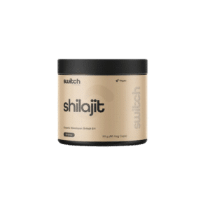 Switch Nutrition Shilajit natural mineral supplement rich in fulvic acid for testosterone support, energy boost, and improved performance