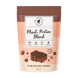 Chocolate Fudge Plant Protein is a delicious vegan protein powder with 20g plant-based protein per serve, designed to support muscle recovery, lean muscle growth, and daily performance nutrition.